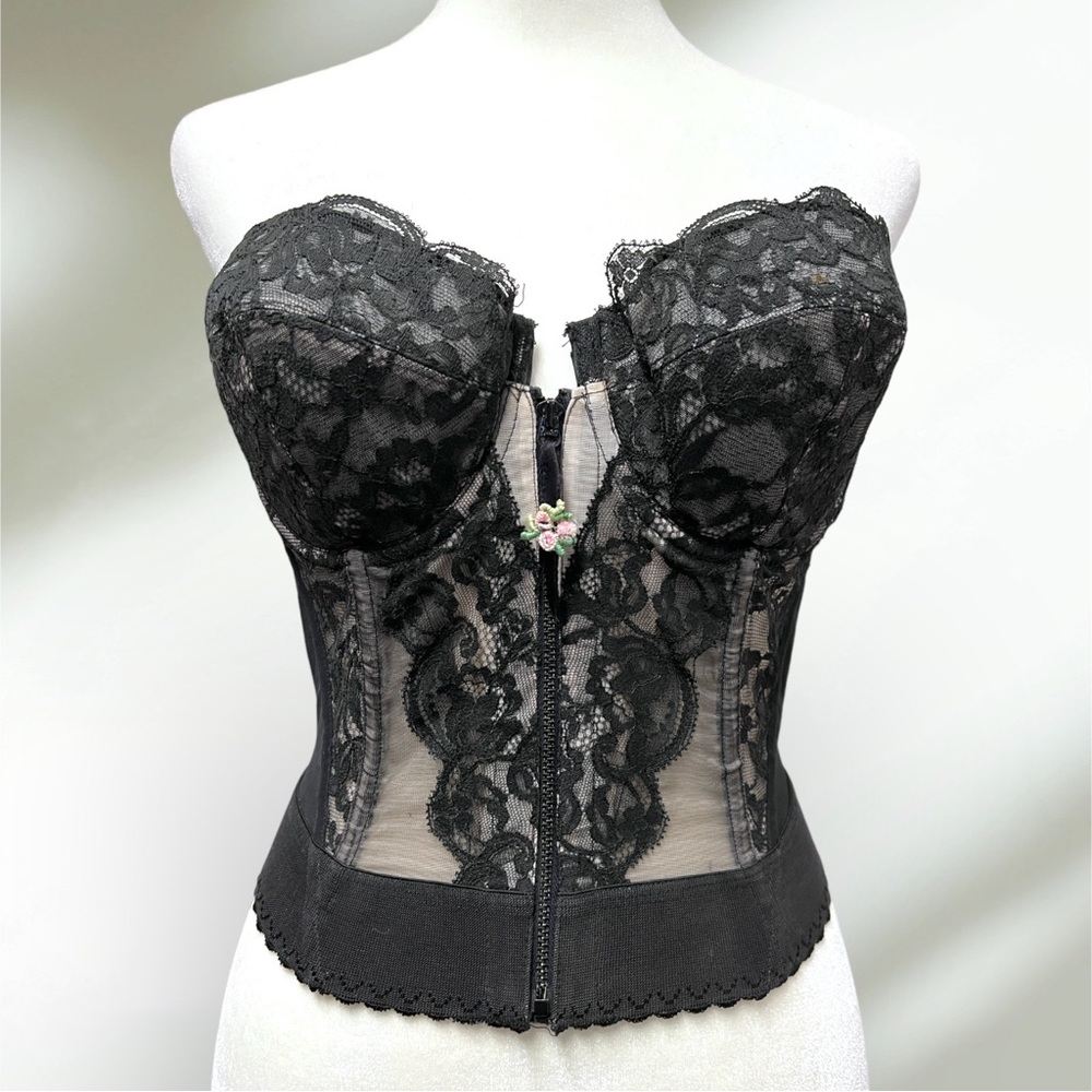 Vintage 1950s Vassarette Bustier 36B